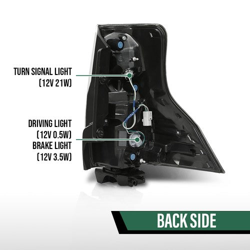 Solid Spare Tail Light Assembly Fit For 2014-2023 Lexus GX460 Rear Lamp Left Driver Side