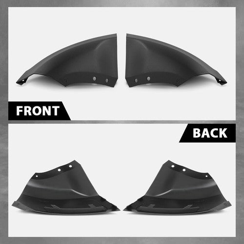 Solid Spare Fit For 18-22 Ford EcoSport Front Driver & Passenger Side Bumper Corner Cover