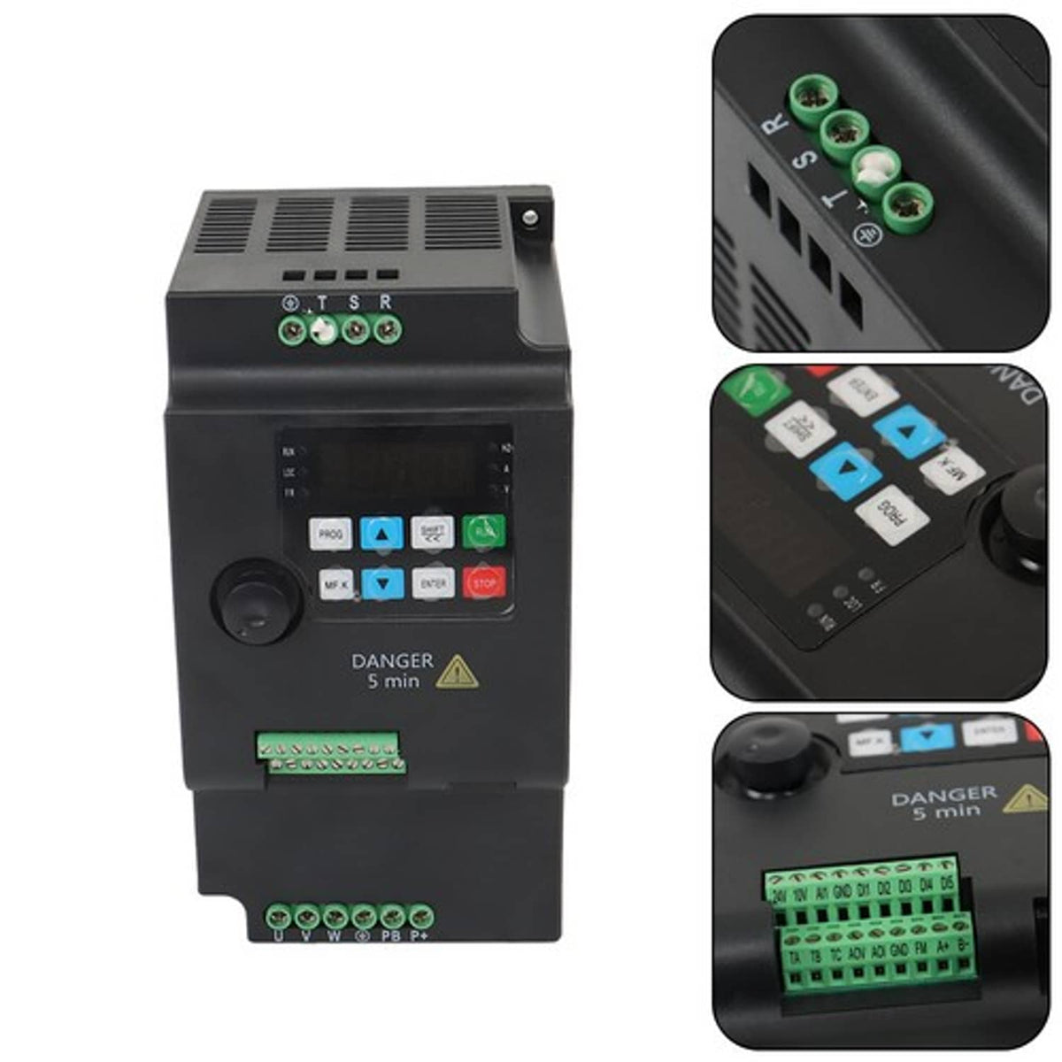 Solid Spare 220V Variable Frequency Drive Inverter Converter 3.7KW 4HP 1 To 3 Phase VFD New