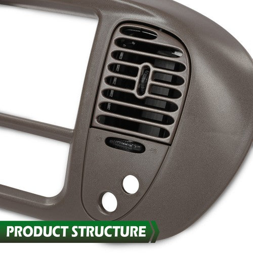 Solid Spare Fit For 97-03 Ford F-150 Expedition Dash Pad Dashboard & Dash Radio Bezel Brown