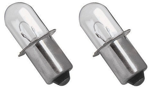 Solid Spare (2) 18 Volt Flashlight Replacement Xenon Bulbs for Porter Cable PC18FL - PCL180L