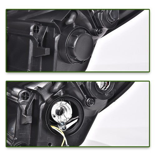 Solid Spare Fit For 2011-2014 Hyundai Sonata Chrome Housing Projector Headlights Assembly