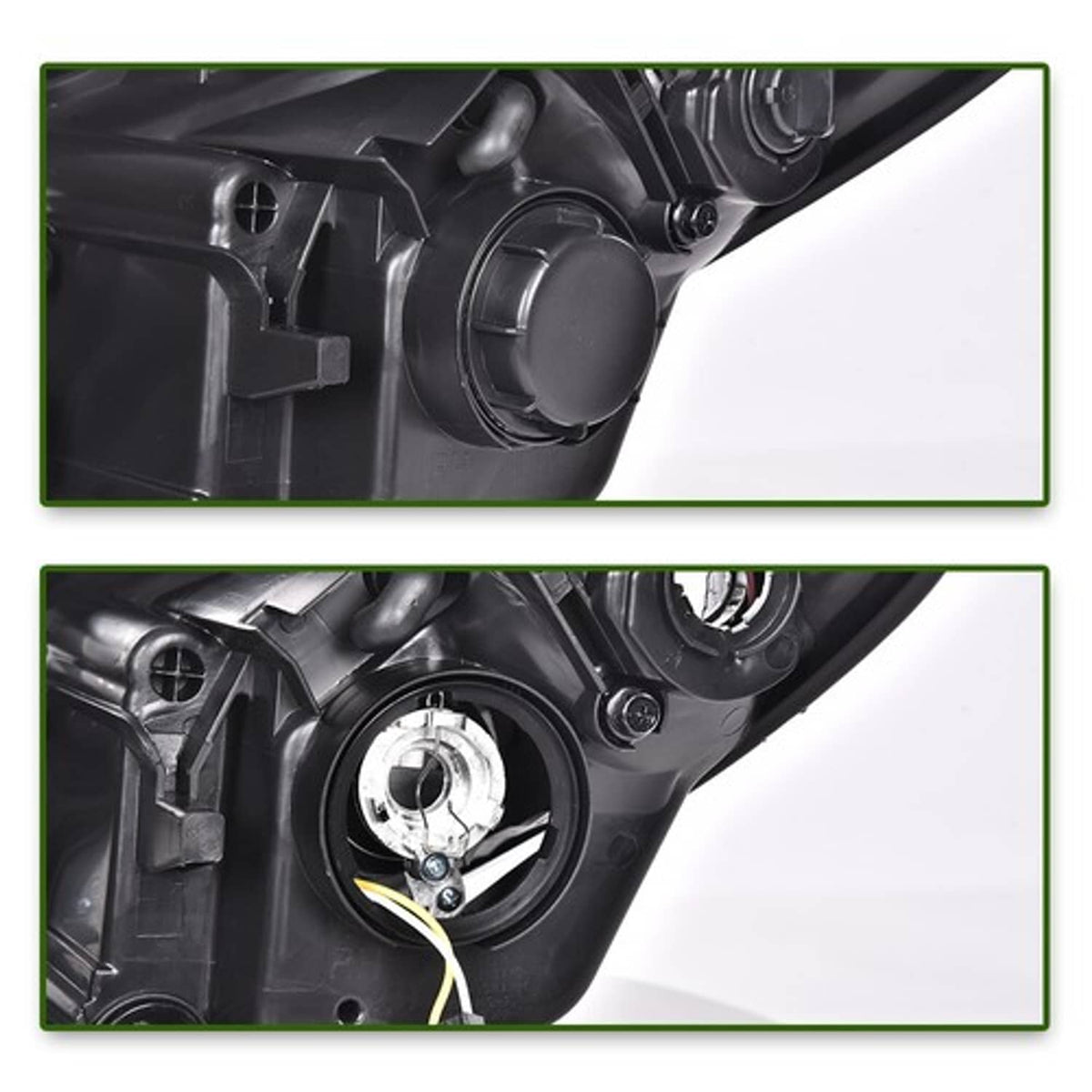 Solid Spare Fit For 2011-2014 Hyundai Sonata Chrome Housing Projector Headlights Assembly