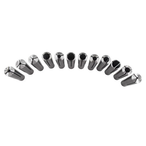 Solid Spare 12 pcs #3 Morse Taper Shank Collets 3MT MT3 1/8" - 3/4" Chuck Set New