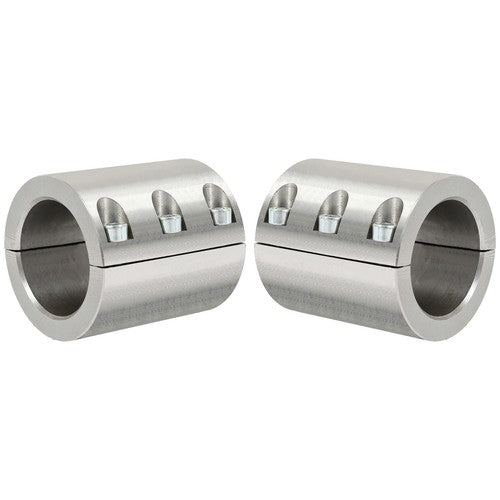 Solid Spare 2PCS Universal 1.75'' 1 3/4‘’ Steel Bolt On Tube Clamps Weld Roll Cage Mount