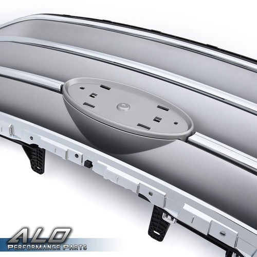 Solid Spare FO1200560 Front Bumper Upper Grille Chrome Fit For 2015 2016 2017 2018 Ford Edge
