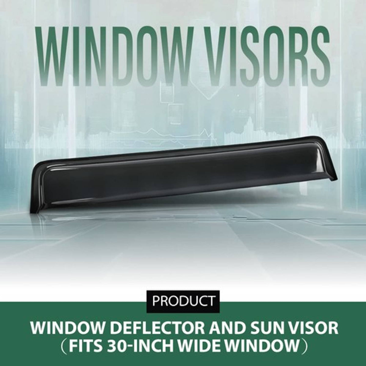 Solid Spare RV Window Visor Deflector Rain Guard Sun Visor Fits 30 inch Wide Window