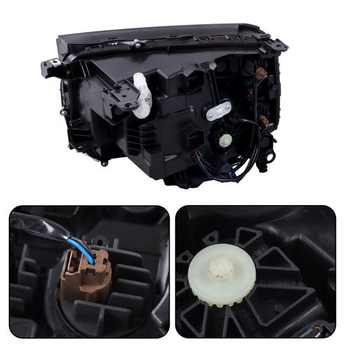 Solid Spare Clear Headlight Assembly For Toyota Land Cruiser 2024 2025 Right/Passenger Side