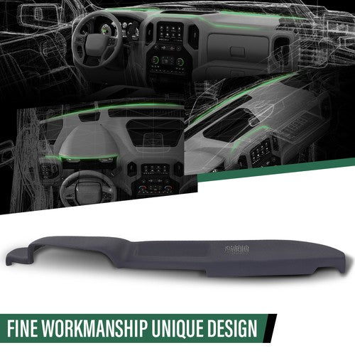 Solid Spare Dark Blue TPE Dash Board Cover Overlay Fit For 1979-1983 Toyota Pickup