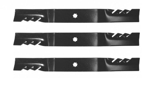 Solid Spare 3 Mulching Blades for John Deere 48" GX21784 LA145 LA140 LA165 X140 D140