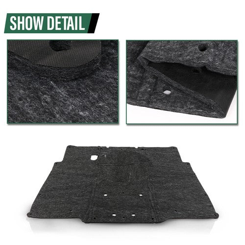 Solid Spare Fit For 1978-1981 Chevrolet Camaro Hood Insulation Pad Heat Blanket & Clips