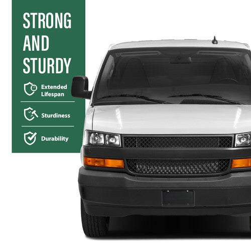 Solid Spare For 96-17 Chevy Express GMC Savana Passenger Side Windshield Wiper Cowl Cover