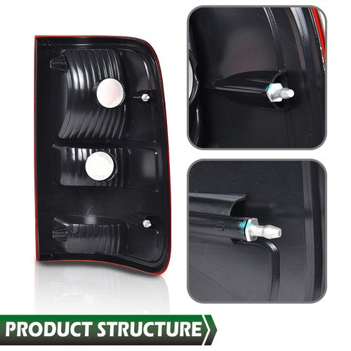 Solid Spare Tail Lights Fit For 2004 2005-2008 Ford F150 F-150 Rear Brake Lamps Left+Right