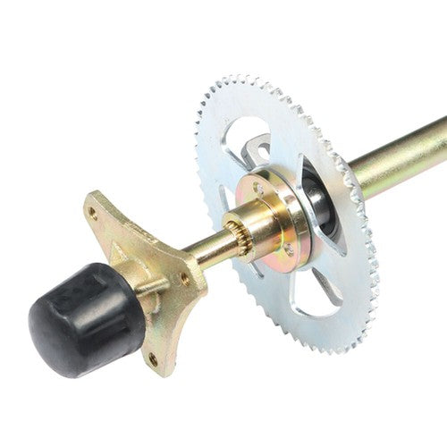 Solid Spare Drift Trike Go Kart Rear Live Axle Kit Sprocket Hub Brake Assembly Hub Chain USA
