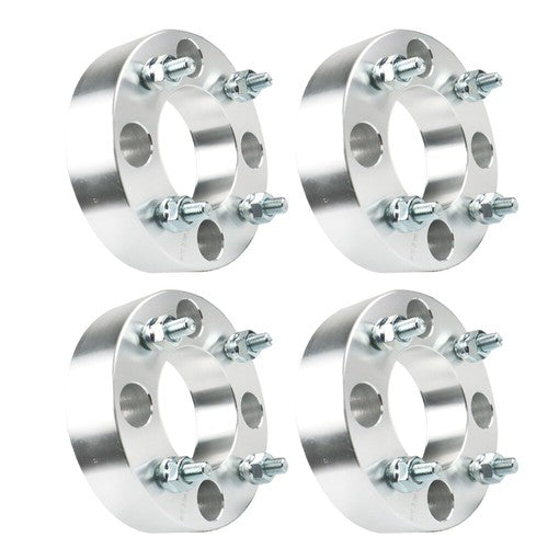 Solid Spare 4Pcs Silver For Honda 4x110 1.5" 74mm Hub Bore M10x1.25 Studs Wheel Spacers