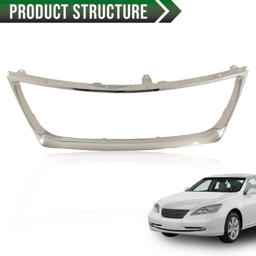 Solid Spare Fit For 2007-2009 Lexus ES350 Sedan Grille Shell Outer Grille Molding Chrome