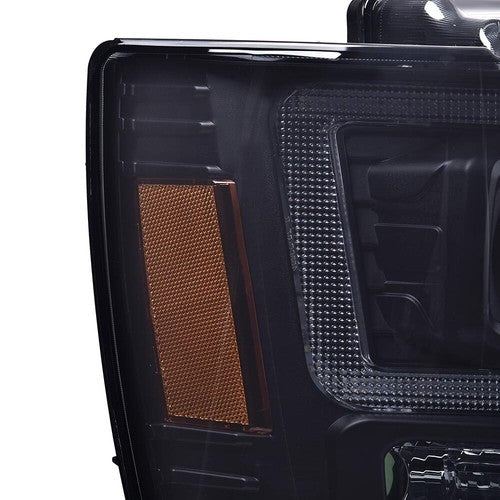 Solid Spare Fit For 07-14 Chevy Avalanche Tahoe Suburban Dual LED Projector Headlights