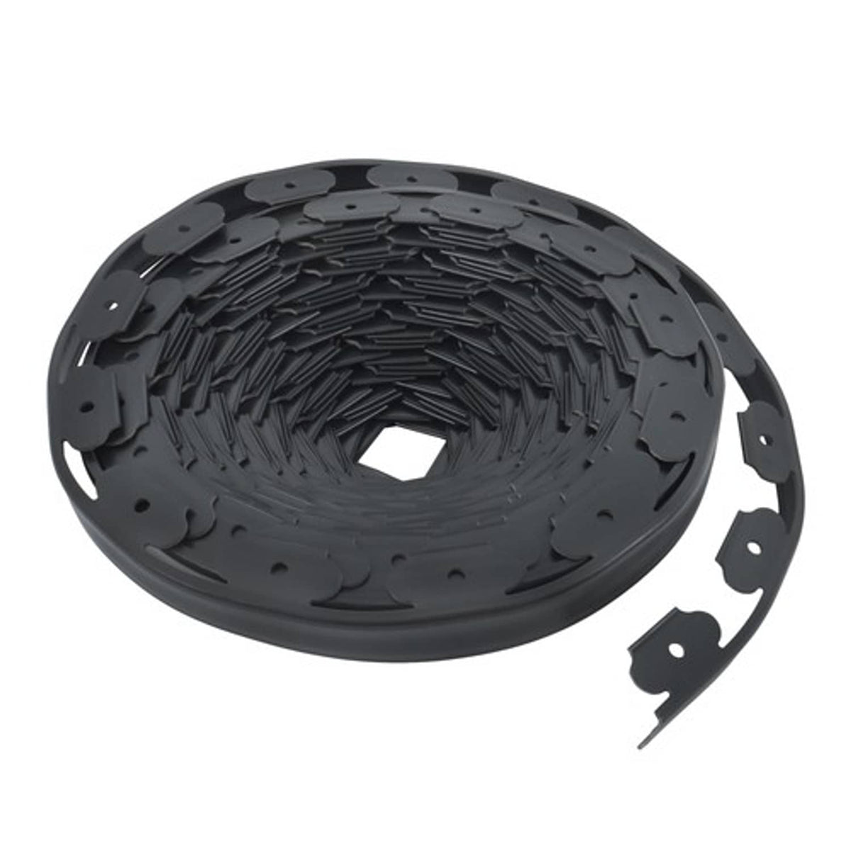 Solid Spare Landscape Edging with 32 8in Spikes for Lawn 1.5 Inch 100FT Black Garden Edging