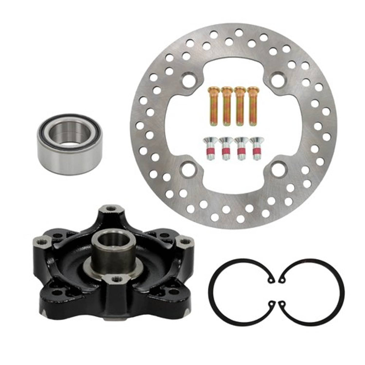 Solid Spare Wheel Hub & Bearing Kit For Polaris 5137659 5137539 5137127 5254999 5251565