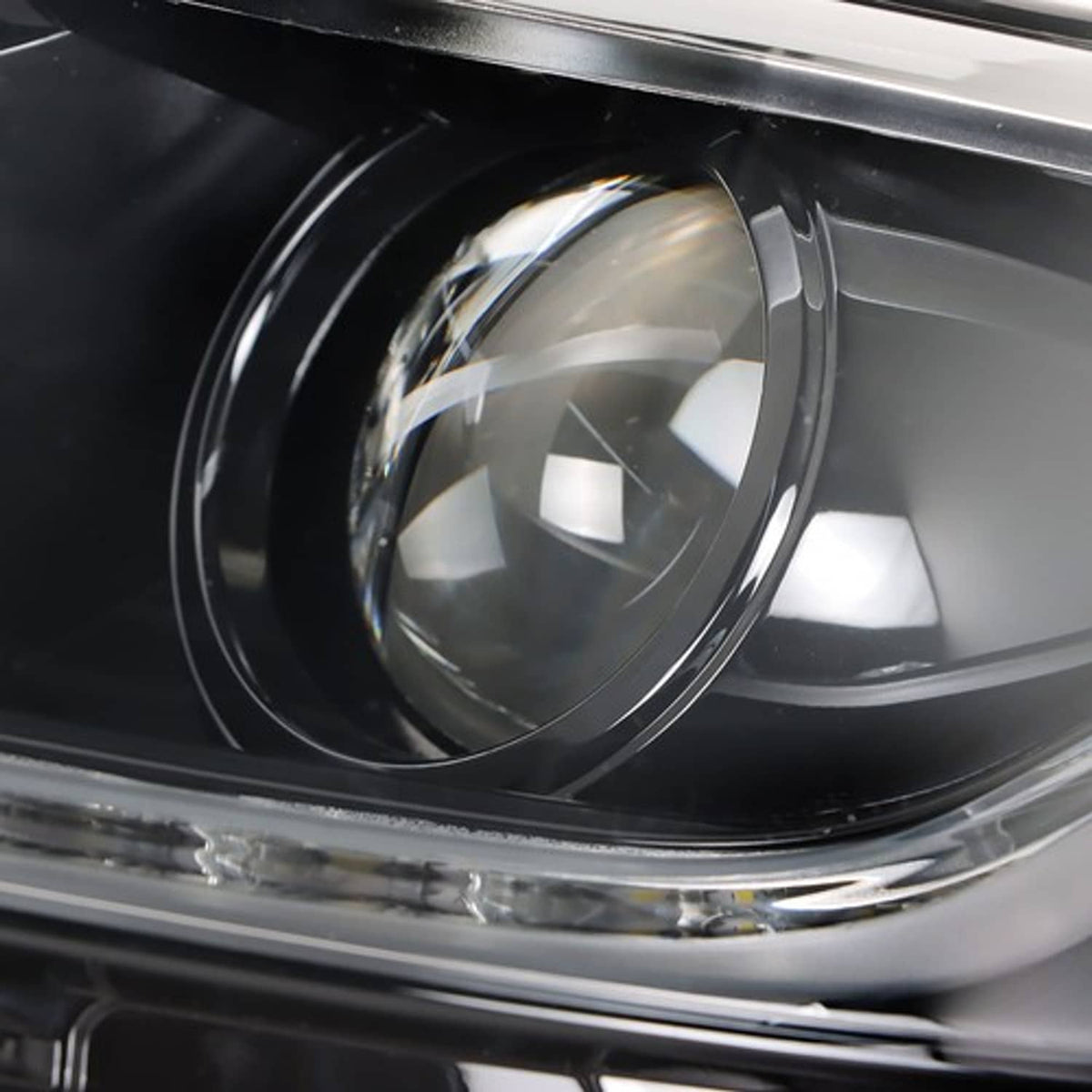 Solid Spare Front Headlight Assembly For Chevy Cruze 2016-18 LH Single Clear Lens w/ LED DRL