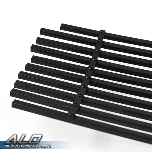 Solid Spare Fit For 2009-2014 Nissan Maxima Front Upper Bumper Black Billet Grille Insert
