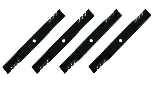 Solid Spare (4) Blades for John Deere 42" LA100, LA110, LA120, X110, X120, LA105, LA115