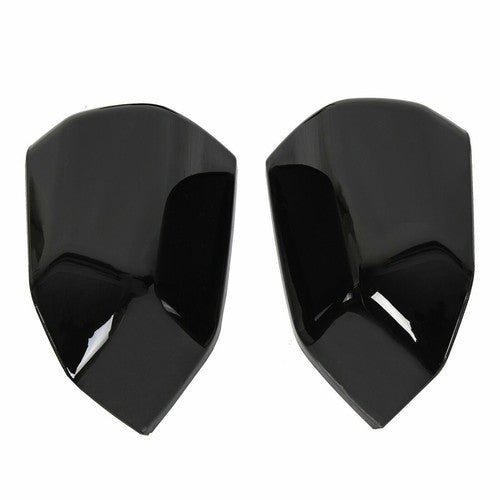 Solid Spare For 2015-2020 Ford F150 GLOSS BLACK Top Half Mirror + Door Handle Covers F-150