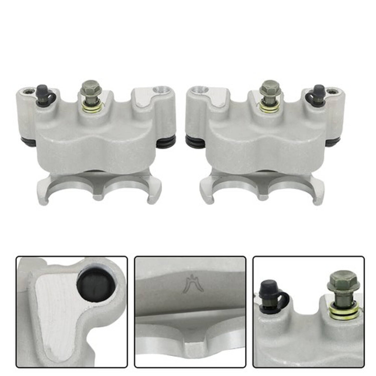 Solid Spare Front Left Right Brake Calipers w/Pads For Polaris Ranger Crew XP 900 / XP 1000