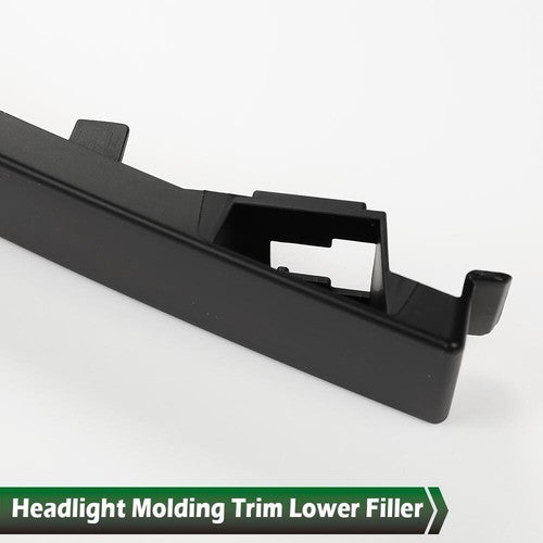 Solid Spare 2* Headlight Molding Trim Lower Filler Fit For Nissan 2004-15 Titan Armada QX56