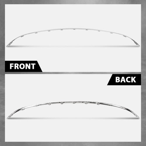 Solid Spare Fit For 2011-2014 Audi A8 Quattro Rear Bumper Silver Trim 4H08074432ZZ AU1144100