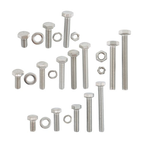 Solid Spare 1640PCS M4 M5 M6 Heavy Duty Bolts and Nuts Flat & Lock Washers Assortment Kit