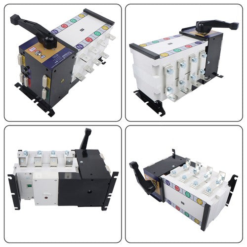 Solid Spare 400A 4P 110/220V Grid to AC Generator Industrial Automatic Transfer Switch