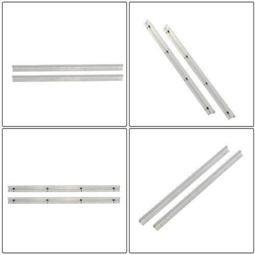 Solid Spare 2Pcs SBR12-500mm Linear Guide Rails with SBR12UU Bearing Blocks 4Pcs