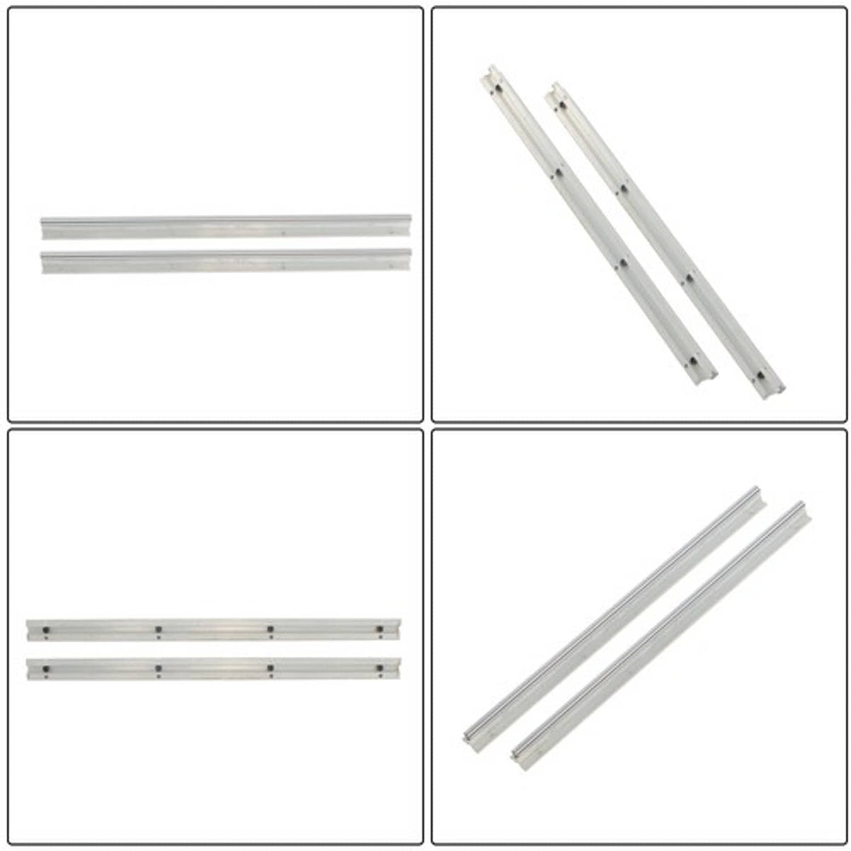 Solid Spare 2Pcs SBR12-500mm Linear Guide Rails with SBR12UU Bearing Blocks 4Pcs
