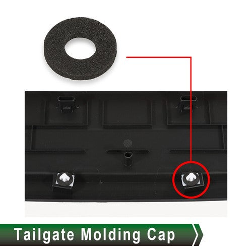 Solid Spare Tailgate Molding Cap Protector Fit For 2019-2022 Chevy Silverado/GMC Sierra 1500