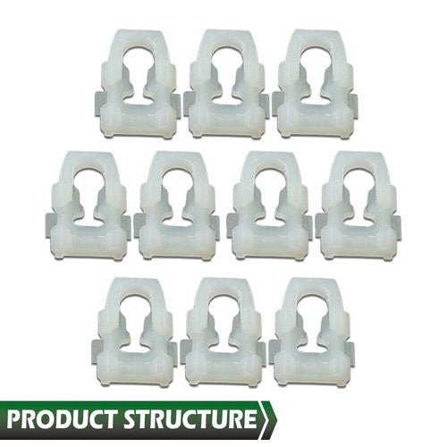 Solid Spare Fit For 1977-1990 Dodge Trucks Ramchargers Body Side Belt Molding Trim Clips