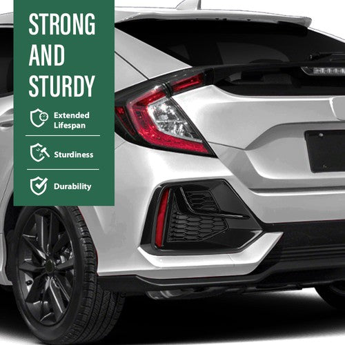 Solid Spare Bumper Trim Fit For 2020-2021 Honda Civic Rear Driver Side 71518TGGA50ZF