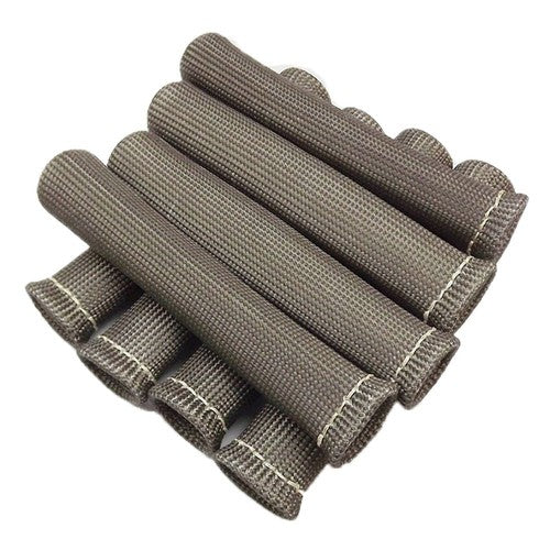 Solid Spare 1200° GRAY SPARK PLUG WIRE BOOTS HEAT SHIELD PROTECTOR SLEEVE SBC BBC 350 X8