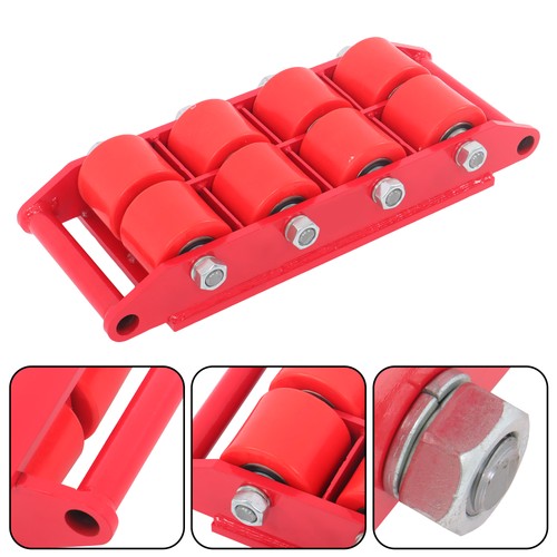 Solid Spare 12T 26400Lbs 360° Heavy Duty Machinery Mover Machine Dolly Skate Roller Trolley