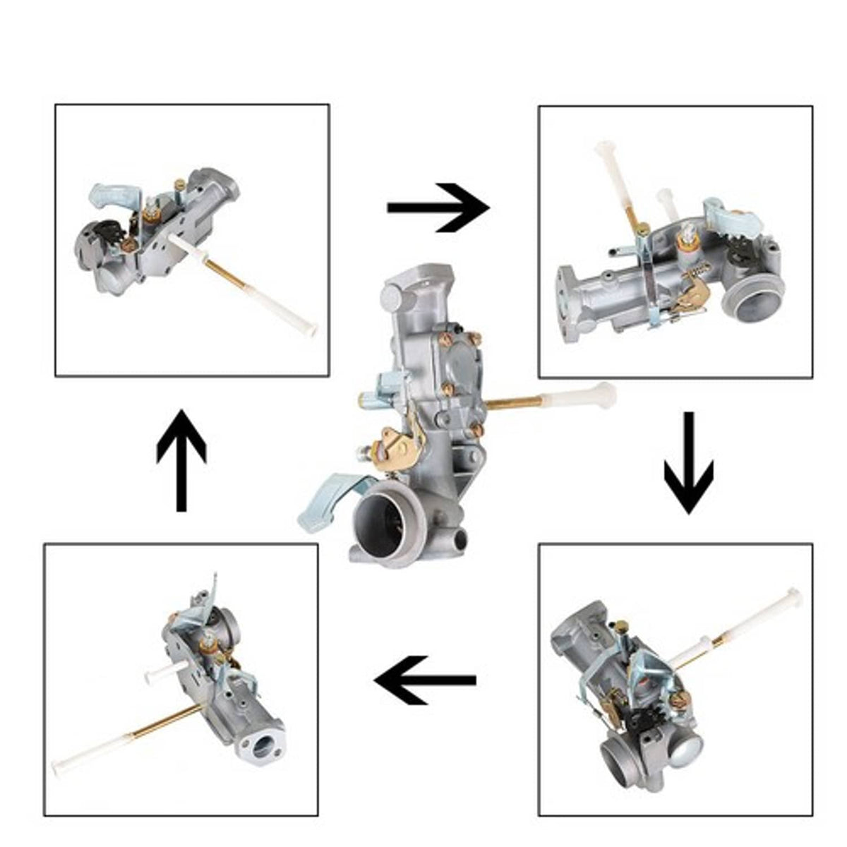 Solid Spare Carburetor 397135 Kit For Briggs & Stratton 5 HP Series 133200 135200 130200