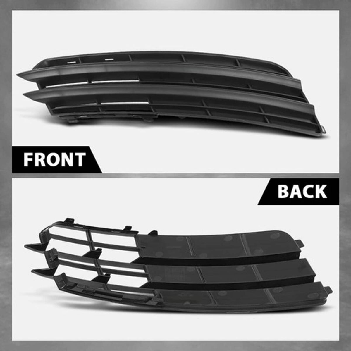 Solid Spare Fit For 2011-2014 Audi A7 Front Bumper Insert Fog Light Cover Left+Right Side