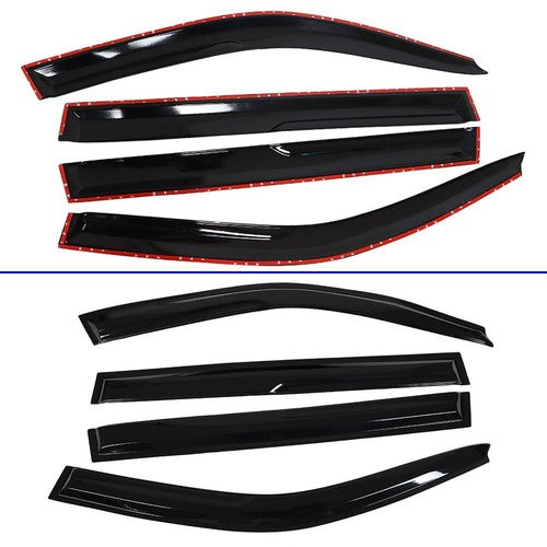 Solid Spare 4pcs For 2001-2007 Toyota Highlander Smoke Window Visors Rain Guard NEW