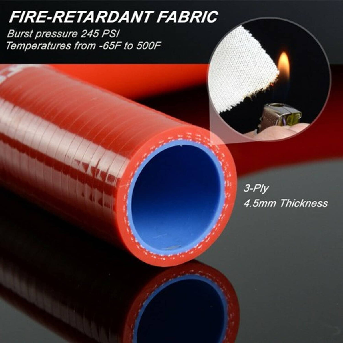 Solid Spare Fit For 32mm-38mm 90 Degree Hose Turbo Red Silicone Elbow Coupler Red Pipng Tube