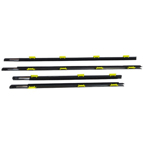 For Honda CR-V 2005 EX CRV Window Weatherstrip 4PC Sweep Molded Trim Outer Black