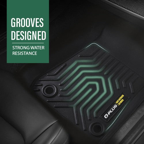 Solid Spare TPE Floor Mats Fit For 18-2023 Jeep Wrangler JL Unlimited All Weather Car Liners