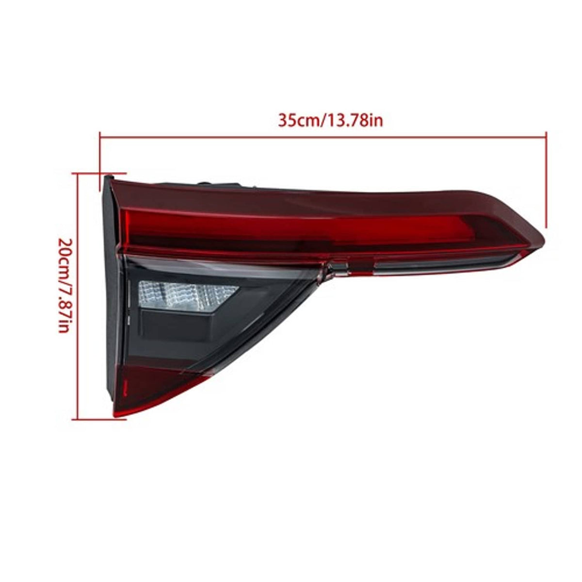 Solid Spare Tail Lamp Driver Inner Tail Light For GMC Acadia AT4 2020-2023 24 LED Left Side