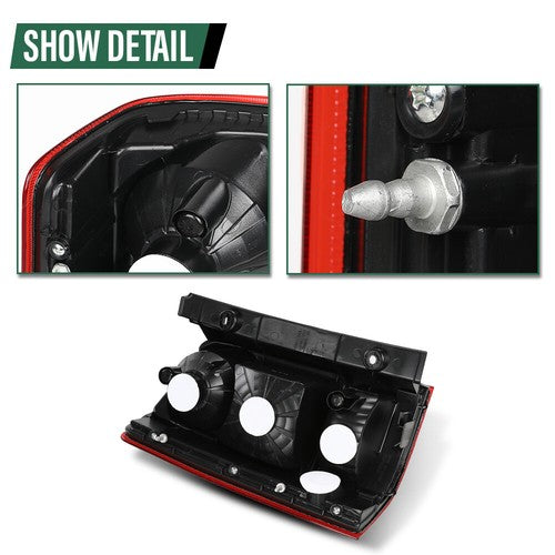 Solid Spare Fit For 2009-2015 Honda Pilot Tail Light Brake Lamp Assembly w/o Bulb Right Side