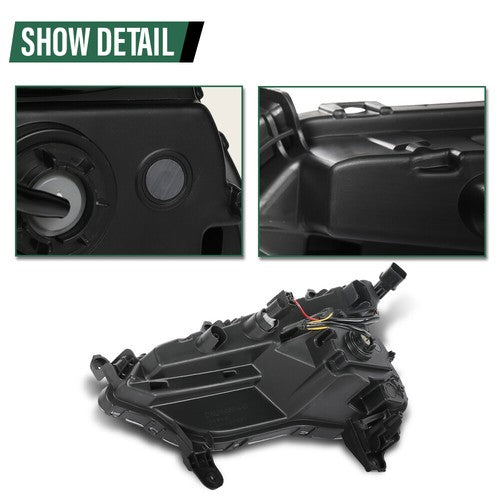 Solid Spare Fit For Hyundai Santa Fe Sport 2017-2018 Front Fog Lights Daytime Running Lamps