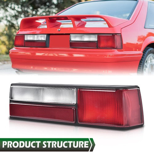 Solid Spare Tail Light Rear Brake Lamp Fit For 87-93 Ford Mustang LX Right Passenger Side