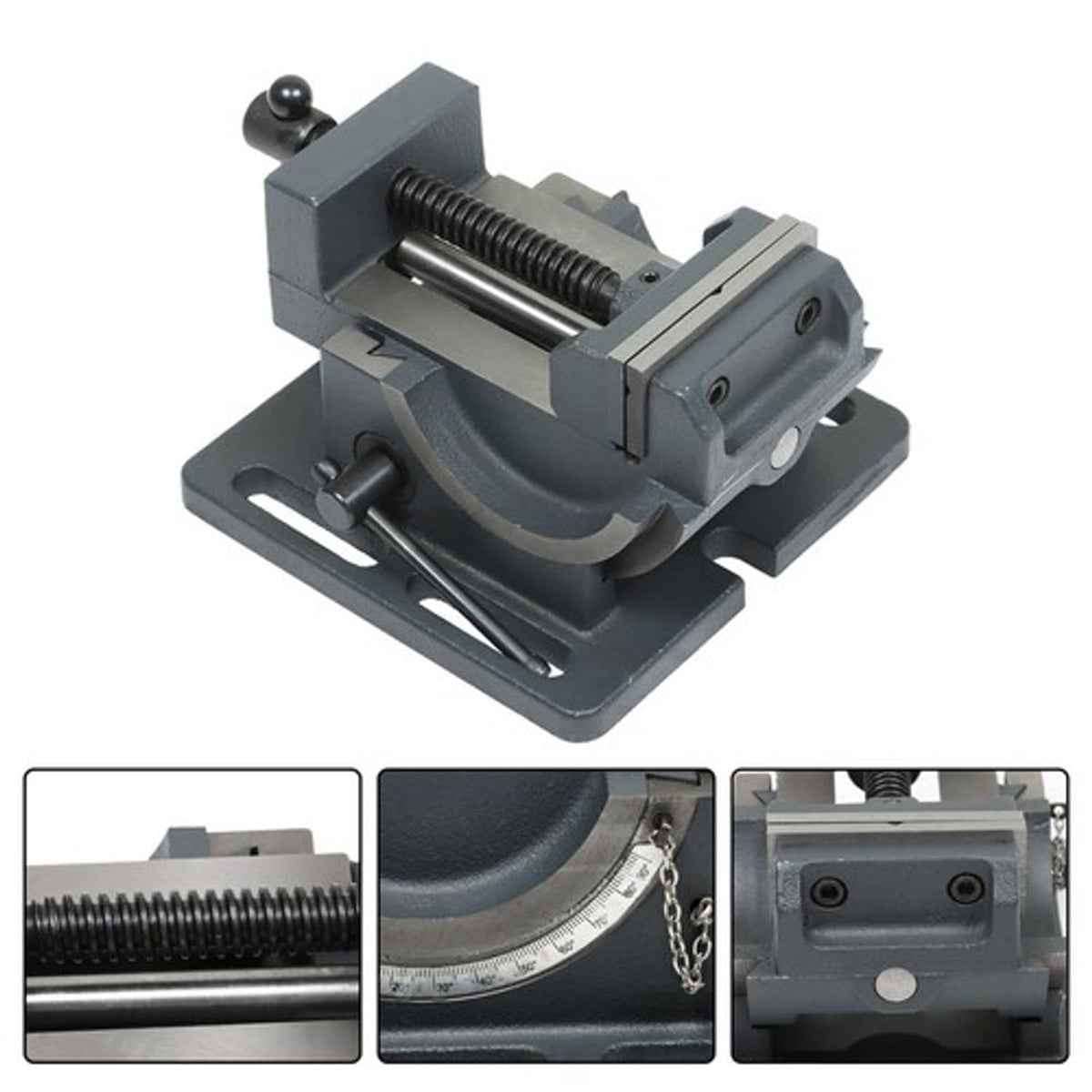 Solid Spare New TV433 3.25-In Industrial Strength Benchtop/Drill Press Tilting Angle Vise